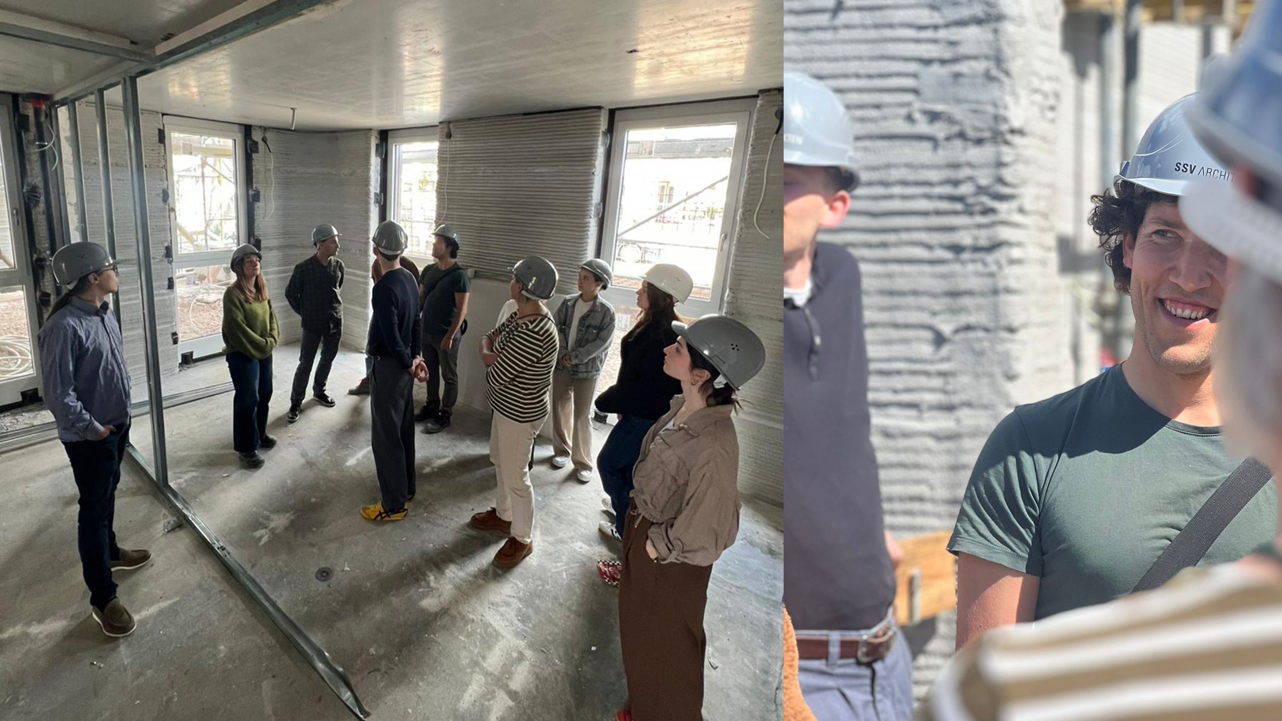 Baustellenbesuch beim Projekt Dreihaus